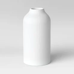Textured Ceramic Vase White - Threshold™ -WarmWhisper Store GUEST 716f4444 4c20 412b b560 53e01589e38f