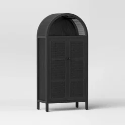 Woven Arched Wood Cabinet - Threshold™ -WarmWhisper Store GUEST 71d7b8e7 0b8a 4c88 af3c ece9ad48100b
