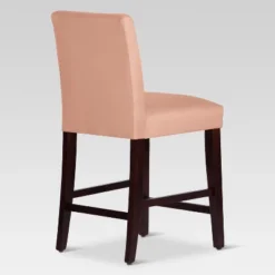 25" Velvet Parsons Counter Height Barstool Wood - Threshold™ -WarmWhisper Store GUEST 73d6775c 2065 441e 8c07 519e9bd63b1c