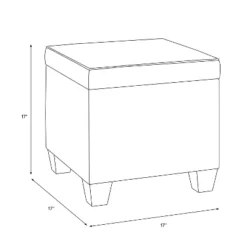 Ottoman Velvet - Skyline Furniture -WarmWhisper Store GUEST 7436bd5b 32d0 4025 9315 1ae5d1e69f02