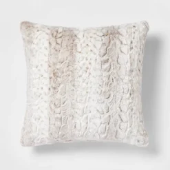 Snow Leopard Ombre Faux Fur Throw Pillow - Threshold™ -WarmWhisper Store GUEST 7459e396 bb51 4662 ac2b d3e1bd0a3278