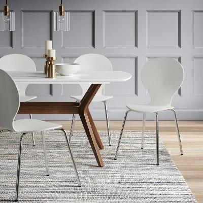 72" Emmond Mid-Century Modern Dining Table White/Brown - Threshold™ 72" Emmond Mid-Century Modern Dining Table White/Brown - Threshold™ -WarmWhisper Store GUEST 753272a6 f7d5 485b 8af8 dd2a8562a1e7