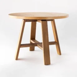 42" Linden Round Wood Dining Table - Threshold™ Designed With Studio McGee -WarmWhisper Store GUEST 76f39d84 a190 4b52 8dd9 493baf78d72a