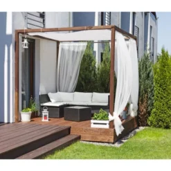 66"-120" Dual Mounted Indoor/Outdoor Tension Window Rod Light Gray - Threshold™ -WarmWhisper Store GUEST 778e8f70 86b4 4274 9f61 b1ebb5d4b18a