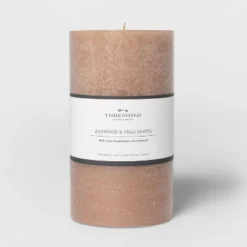 Pillar Ashwood And Palo Santo Candle Tan - Threshold™ 4 Pillar Ashwood And Palo Santo Candle Tan - Threshold™ -WarmWhisper Store GUEST 77a614eb 93e9 4e55 bd45 8bfb31a13d5a