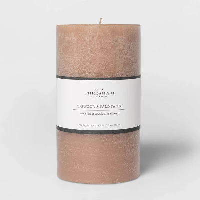 Pillar Ashwood and Palo Santo Candle Tan - Threshold™ Pillar Ashwood And Palo Santo Candle Tan - Threshold™ -WarmWhisper Store GUEST 77a614eb 93e9 4e55 bd45 8bfb31a13d5a