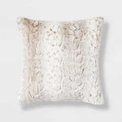 Snow Leopard Ombre Faux Fur Throw Pillow - Threshold™ -WarmWhisper Store GUEST 798e3f59 99ad 4bc1 bc59 a57032ccaf28