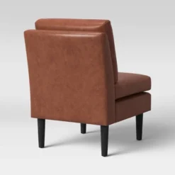 Gelbin Faux Leather Slipper Chair With Wood Legs - Threshold™ 2 Gelbin Faux Leather Slipper Chair With Wood Legs - Threshold™ -WarmWhisper Store GUEST 79c6f7f3 f809 4654 bfbb 3f8fdad22532