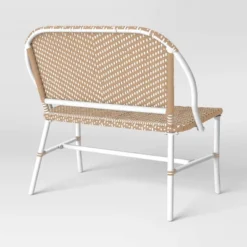 Suffield Wicker Patio Bench With Back - Threshold™ -WarmWhisper Store GUEST 79fb0b72 a9ef 433d 93e7 7080a559f253