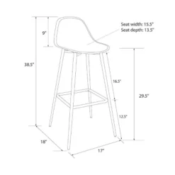 Copley Barstool - White - Threshold™ -WarmWhisper Store GUEST 7a5e93c4 4c26 4003 a418 4404a8f4ccd8