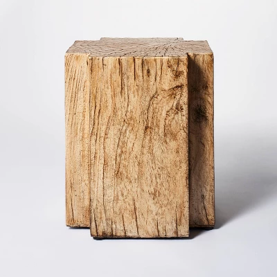 Indoor/Outdoor Faux Concrete Stump Accent Table Brown - Threshold™ designed with Studio McGee Indoor/Outdoor Faux Concrete Stump Accent Table Brown - Threshold™ Designed With Studio McGee -WarmWhisper Store GUEST 7b738e19 ff87 4bfd 8d5f 854ed824a5a5