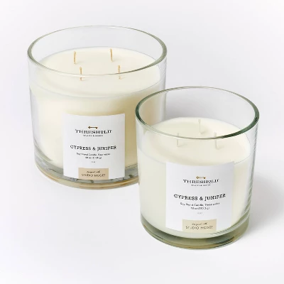 Clear Glass Cypress & Juniper Candle White - Threshold™ designed with Studio McGee Clear Glass Cypress & Juniper Candle White - Threshold™ Designed With Studio McGee -WarmWhisper Store GUEST 7d898c39 8a13 4ddb bd04 1def94ae2a46