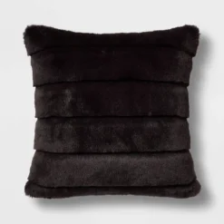 Square Faux Fur Channeled Decorative Throw Pillow - Threshold™ -WarmWhisper Store GUEST 7e24bfba 1f04 46d7 99b3 3df799523a2f