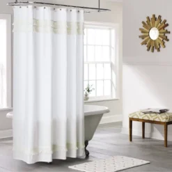 Macramé Fringe Shower Curtain Cream - Threshold™ -WarmWhisper Store GUEST 7eeb8034 7f1e 476c bc36 6fe107c3a630