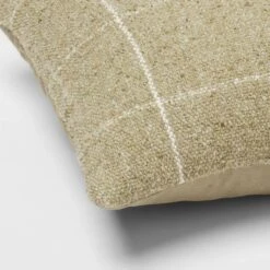 Oblong Windowpane Woven Decorative Throw Pillow Green - Threshold™ -WarmWhisper Store GUEST 7f3cf003 e862 443f a263 8ad99d00133e