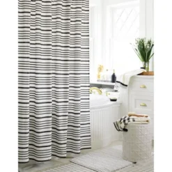 Striped Shower Curtain Black/White - Threshold™ -WarmWhisper Store GUEST 7f7c3a99 e20e 449e ba65 7e1967da8491