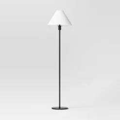 Stick Floor Lamp With Tapered Shade Black - Threshold™ -WarmWhisper Store GUEST 8095914b 602d 42b3 a435 4beb671eee3f