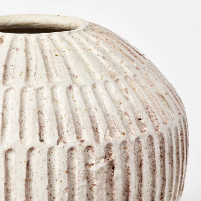 Small Carved Cream Vase - Threshold™ designed with Studio McGee Small Carved Cream Vase - Threshold™ Designed With Studio McGee -WarmWhisper Store GUEST 8326e5bc e9d9 4277 b33e c5b2418f2402