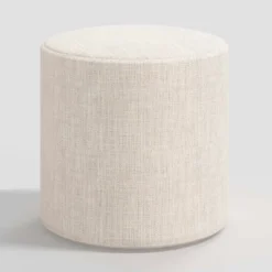 Round Thalia Ottoman Linen - Skyline Furniture -WarmWhisper Store GUEST 849e73d8 5f9e 439a 8e1d 4e2f351a41be