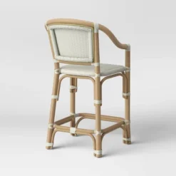 Parksley Rattan And Woven Counter Height Barstool White - Threshold™ -WarmWhisper Store GUEST 85a3cbc1 515c 4385 be24 e88f92678a50