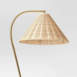 Gooseneck Floor Lamp With Natural Shade - Threshold™ -WarmWhisper Store GUEST 88390ce5 6f99 4759 8590 a08074c6f149