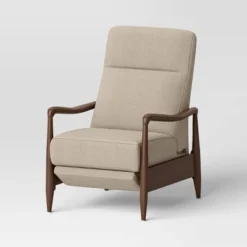 Dusk Mid-Century Wooden Arm Recliner - Threshold™ -WarmWhisper Store GUEST 8847a956 a9d1 4f39 9606 b945601b21b9