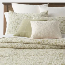 8pc Floral Comforter Set Green - Threshold™ -WarmWhisper Store GUEST 8a015afd 3d11 4b0c ba31 a8a19a188b85