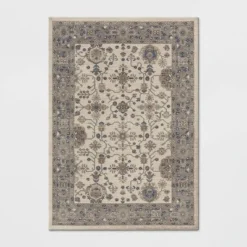 Jewel Boarder Persian Woven Rug Brown - Threshold™ -WarmWhisper Store GUEST 8b105cf1 5e95 41fa b515 aeb27af7088f
