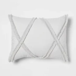 4pc Clipped Stripe Poms Comforter Bedding Set - Threshold™ -WarmWhisper Store GUEST 8d139982 3828 47ac 895d 4255d7a3549e