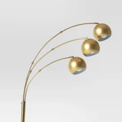 Span 3-Head Metal Globe Floor Lamp Brass - Threshold™ -WarmWhisper Store GUEST 8e157d15 c278 49ac 9708 273e760dcead