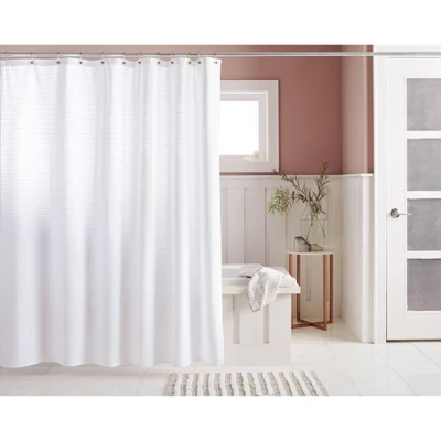 Woven Stripe Shower Curtain White - Threshold™ Woven Stripe Shower Curtain White - Threshold™ -WarmWhisper Store GUEST 8e5f5b48 767d 4a2f bc61 7892c802609e