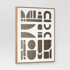 (Set Of 2) 24" X 30" Morphology Framed Wall Canvases Gold - Threshold™ -WarmWhisper Store GUEST 9122b028 ee01 4ad6 87fa 36d818658b7f