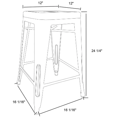 Set of 2 24" Carlisle Metal Counter Height Barstool - Threshold™ Set Of 2 24" Carlisle Metal Counter Height Barstool - Threshold™ -WarmWhisper Store GUEST 91e0f699 886c 4f22 8477 2dde73c1a713