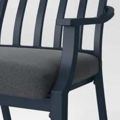 2pc Fairmont Stationary Outdoor Patio Dining Chairs Arm Chairs Black - Threshold™ -WarmWhisper Store GUEST 93b3d878 5c10 4c28 a687 063fbcfa7688