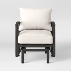 2pc Ryegate Glider Outdoor Patio Chairs, Club Chairs Gray - Threshold™ -WarmWhisper Store GUEST 95adfbed e2ab 4d46 9ae5 3cd9a646ab48