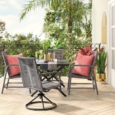 2pc Granby Padded Wicker Outdoor Patio Dining Chairs Arm Chairs Gray - Threshold™ 2pc Granby Padded Wicker Outdoor Patio Dining Chairs Arm Chairs Gray - Threshold™ -WarmWhisper Store GUEST 95f3ae1c b180 4b53 aab8 f4c195c4f438