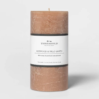 Pillar Ashwood and Palo Santo Candle Tan - Threshold™ Pillar Ashwood And Palo Santo Candle Tan - Threshold™ -WarmWhisper Store GUEST 9913791a f1ef 43d9 aaea 68b743474f9b