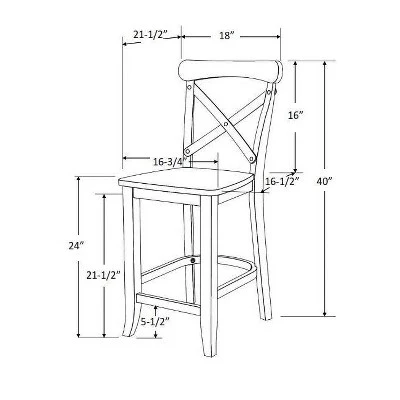 24" Litchfield X-Back Counter Height Barstool - Threshold 24" Litchfield X-Back Counter Height Barstool - Threshold -WarmWhisper Store GUEST 99407a70 41f2 4da8 bc4b b2a1a245ab59