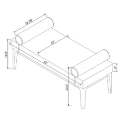 Randolph Bench With Bolster Pillows Linen - Threshold™ Designed With Studio McGee 6 Randolph Bench With Bolster Pillows Linen - Threshold™ Designed With Studio McGee -WarmWhisper Store GUEST 9983e70b 7f9e 4bcf a332 1d6fe6933ce7