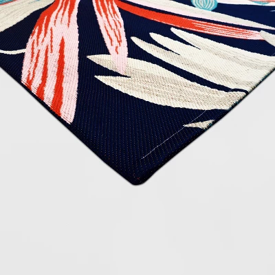 5' x 7' Jungle Tropical Outdoor Rug Navy/Coral - Threshold™ 5' X 7' Jungle Tropical Outdoor Rug Navy/Coral - Threshold™ -WarmWhisper Store GUEST 9d9520ce 603f 48fb 8b03 e905e2d79c0a