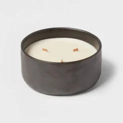 16oz Blackened Bowl Ceramic With Multi Woodwick And Dustcover Pumpkin Woods Candle Black - Threshold™ -WarmWhisper Store GUEST 9f6f52e2 6649 4a81 bfb6 0ee76311d960
