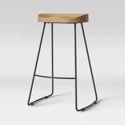 Hull Low Back Barstool Wood/Metal - Threshold Hull Low Back Barstool Wood/Metal - Threshold -WarmWhisper Store GUEST a05d5da7 14da 44f7 8bc2 9c6bbdd8521f