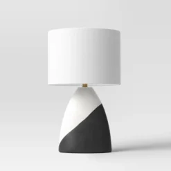 Modern Table Lamp Black/White - Threshold™ -WarmWhisper Store GUEST a0d6f9b3 23d6 4677 b935 cf7143458e29