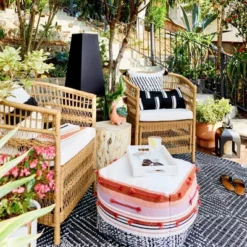 Mulberry 3pc Patio Chat Set - Natural - Threshold™ -WarmWhisper Store GUEST a2e21cfb 9a8a 4a42 ade9 0f769912e1b7