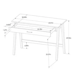 Paulo Wood Writing Desk With Drawer - Threshold™ -WarmWhisper Store GUEST a3818299 8a65 473a bf93 e5c5d6e1b99b