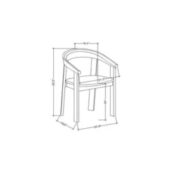 Terra Solid Wood Curved Back Dining Chair - Threshold™ Designed With Studio McGee 5 Terra Solid Wood Curved Back Dining Chair - Threshold™ Designed With Studio McGee -WarmWhisper Store GUEST a386c950 6b68 47a0 8004 10af9f6b52b5