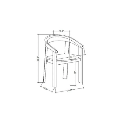 Terra Solid Wood Curved Back Dining Chair - Threshold™ designed with Studio McGee Terra Solid Wood Curved Back Dining Chair - Threshold™ Designed With Studio McGee -WarmWhisper Store GUEST a386c950 6b68 47a0 8004 10af9f6b52b5