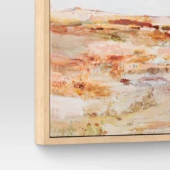 16" X 20" Warm Colors Landscape Framed Canvas Natural - Threshold™ -WarmWhisper Store GUEST a393d8a0 673a 4e8d 9f4d 4df580ce4d10