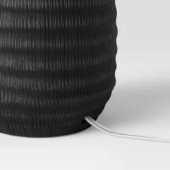 Small Textured Ceramic Lamp Base Black - Threshold™ -WarmWhisper Store GUEST a3bfca16 5ea4 4360 a59b e71f9d0dabfc