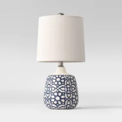 Assembled Ceramic Table Lamp Blue - Threshold™ -WarmWhisper Store GUEST a72b8512 d249 4def be06 43a18b186729